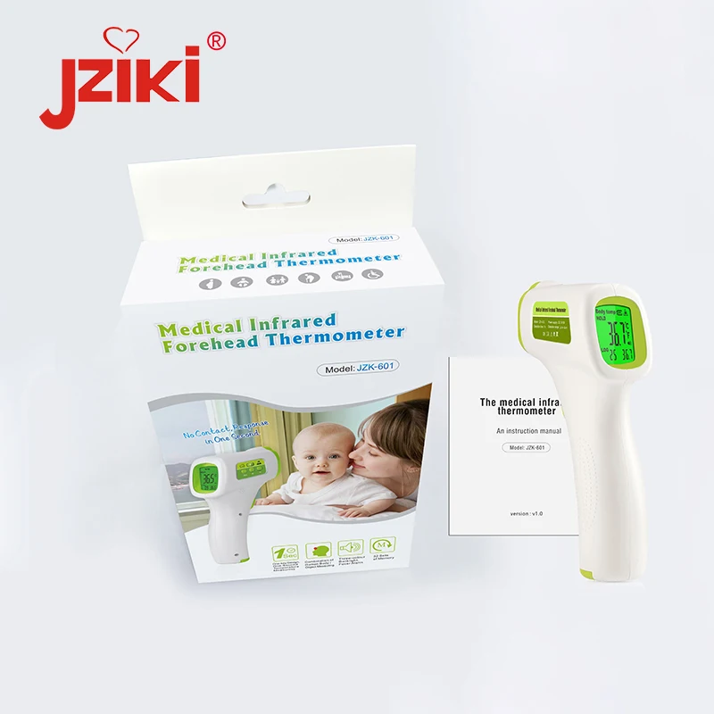 Manufacture approved head non contact ir infrared thermometer digital colors back light infrared body thermometer