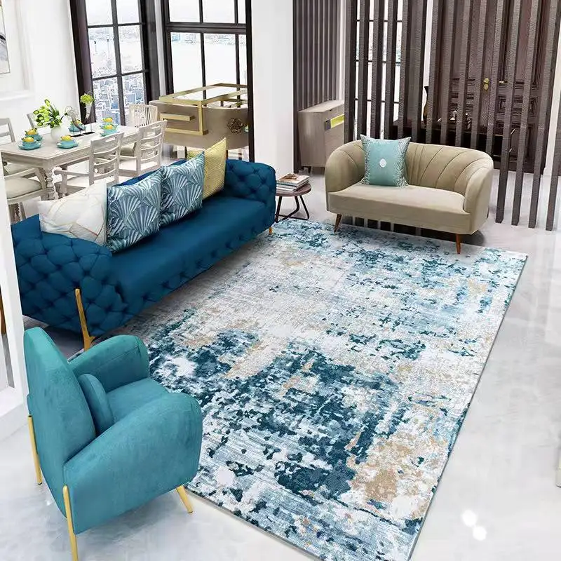 Large size Persian carpet ethnic style Printed carpet crystal velvet thickened anti slip mat living room bedroom rug