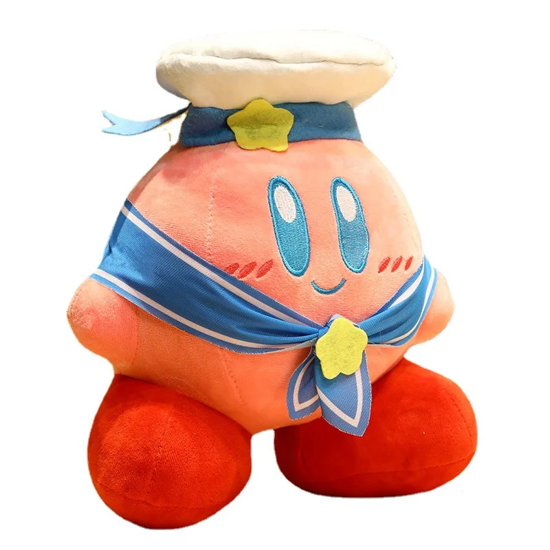 YWMX 32cm/45cm/60cm Chubby Navy Army Kirby Strawberry Pillow Caring Chef Kirby Plush Toy Cartoon Doll Wholesale