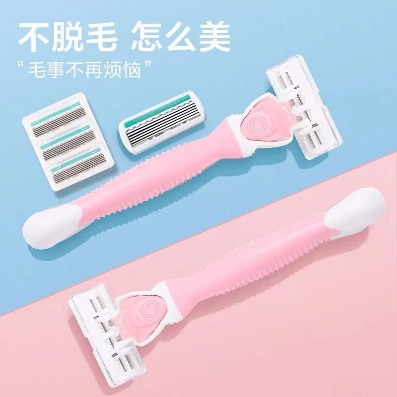 OEM Women Safety Razor Blades Face/ Leg/ Armpit/ Bikini Beauty Hair Removal Shaving Compatible Venus Shaver