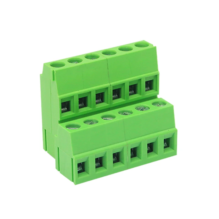 WANHAI Double level electronic components pcb terminal block pitch 5.08mm