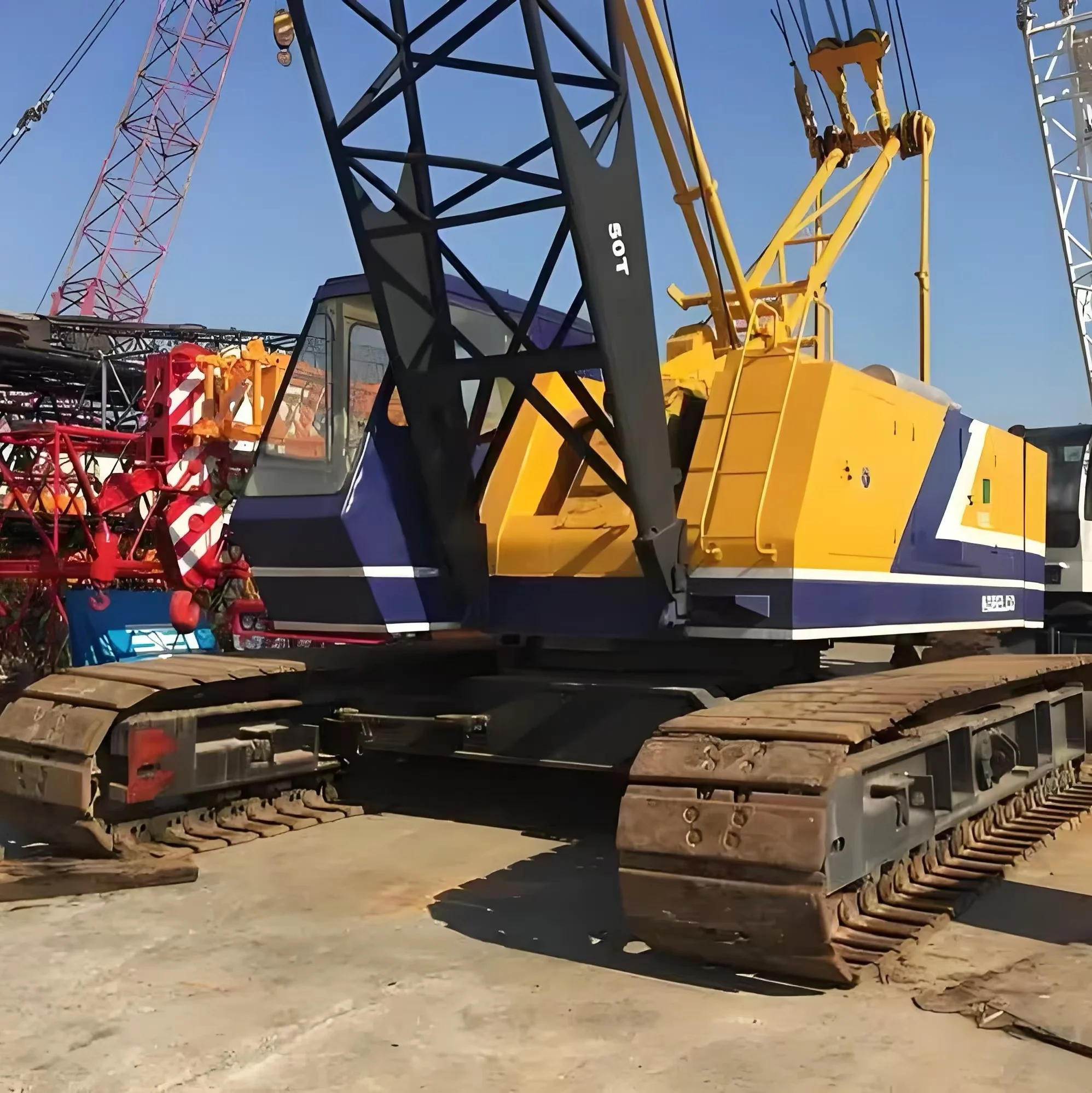 Оригинальный подержанный гусеничный кран kobelco 80 100 160 250 800 1000 тонн низкая цена для продажи в Китае