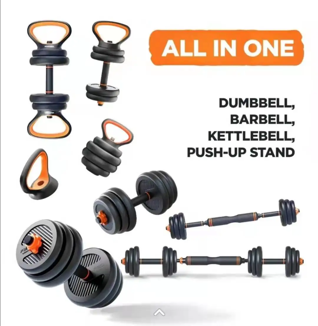 Feierdun Home Gym 40kg Equipment Workouts Strength Training Adjustable Dumbbell Hand Weight Set