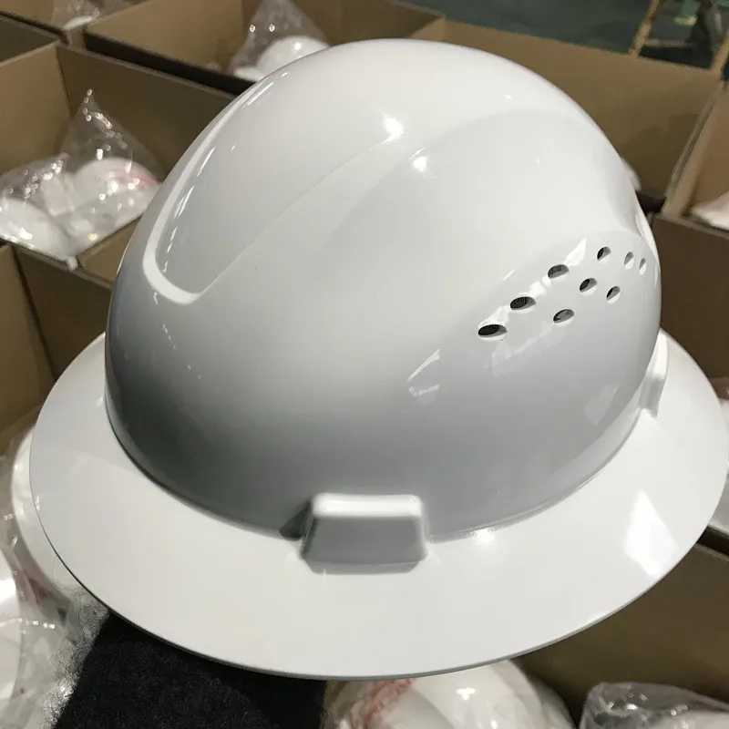 ANSI Z89.1 standard HDPE  Full brim Hard hat safety helmet