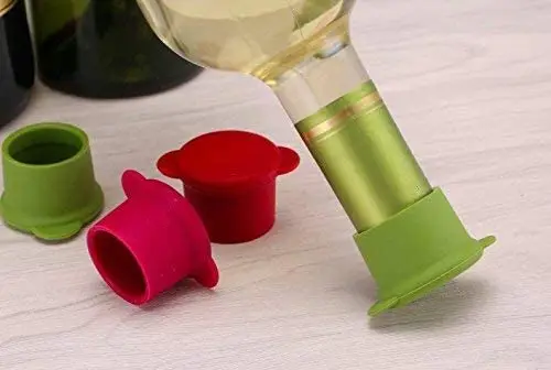Trending on Best Hot Selling Silicone Wine Bottle Reusable and Unbreakable Sealer Covers Silicone Wine Stoppers