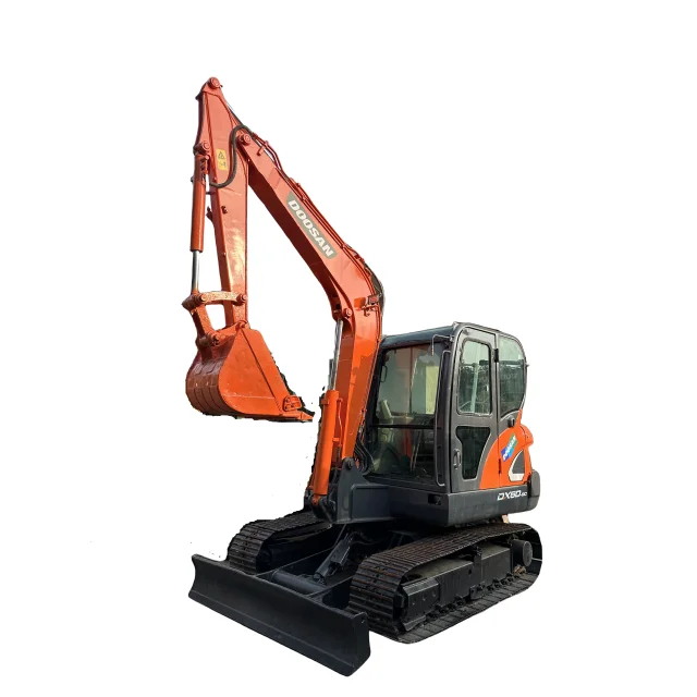 Мини-экскаватор гидравлический гусеничный экскаватор Doosan DX60lc-9 DX80 б/у 6 тонн 8 горячей строительной техники