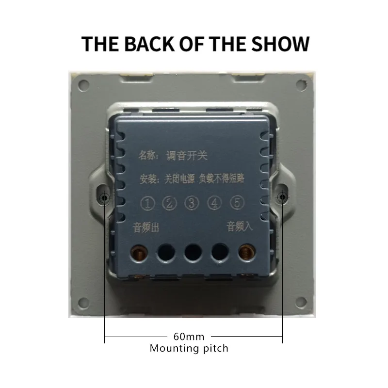 Professional switch factory international universal crystal glass panel tuning wall switch