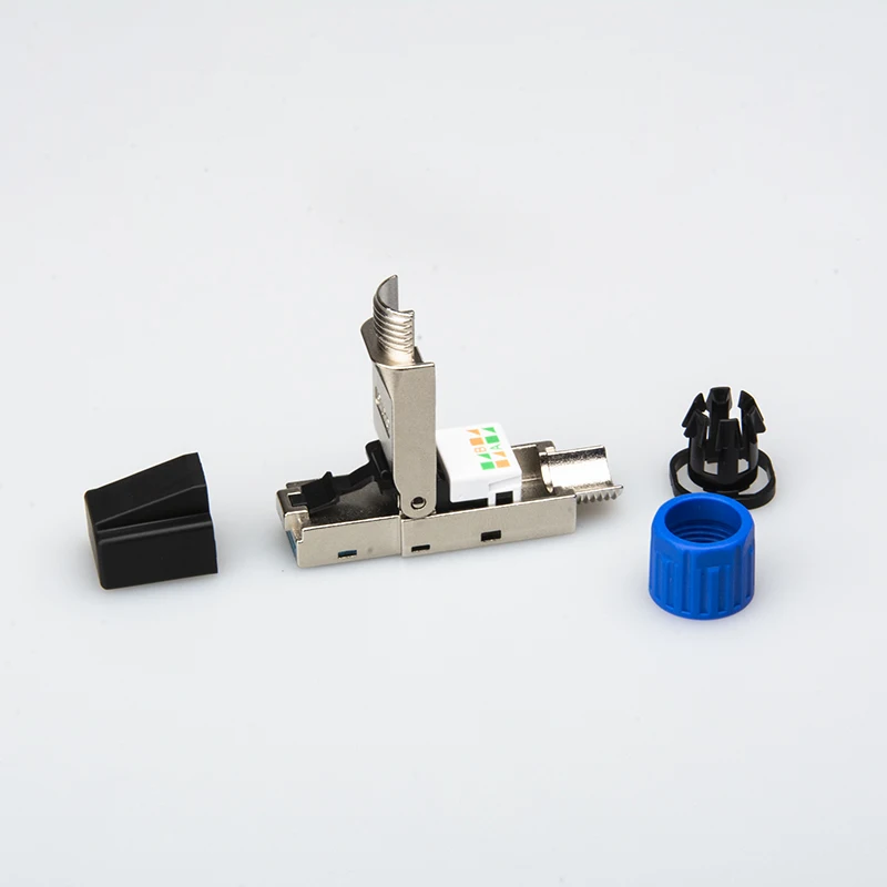 Toolless Shielded  RJ45 CAT6a FTP 8P8C Connector Toolless Modular Plug RJ45 FTP Connector Plug
