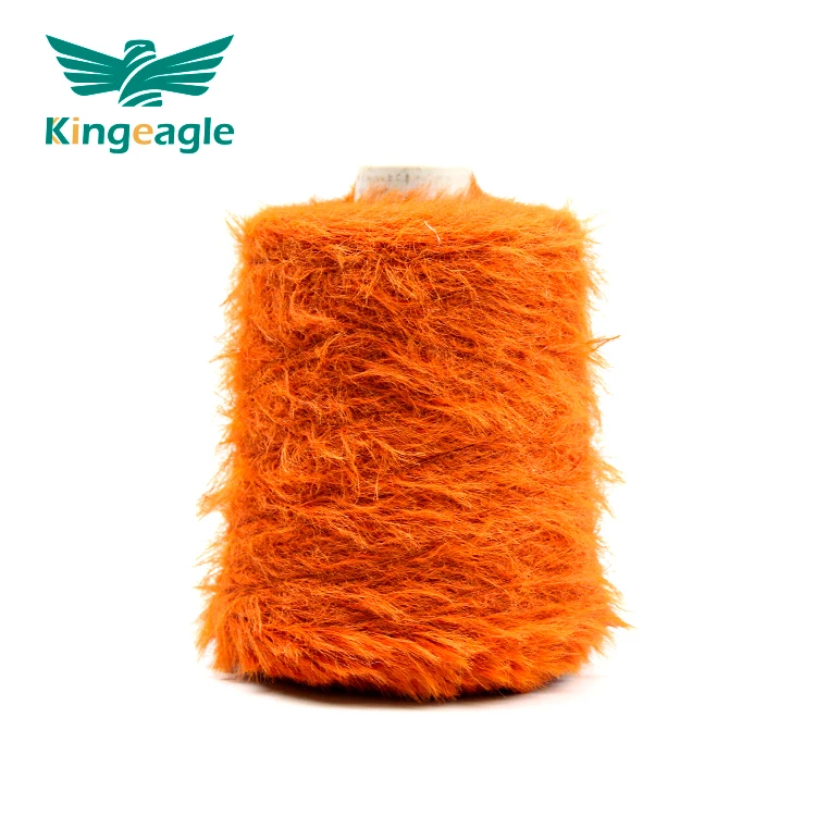 Kingeagle Super Soft 100% Nylon Feather Fancy 4cm 7Nm Long Hair Eyelash Mink Yarn