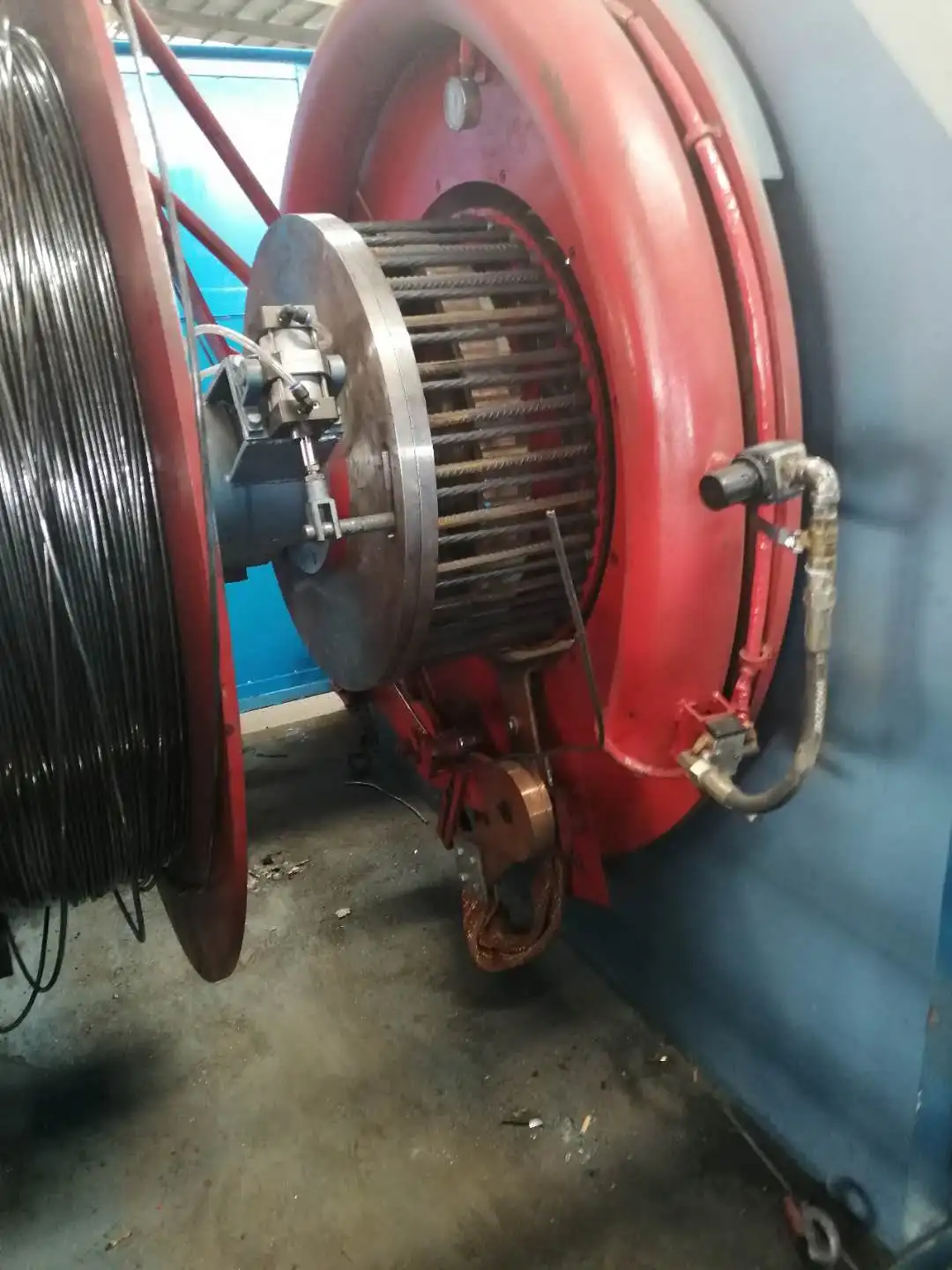 automatic steel wire concrete pile cage making machine