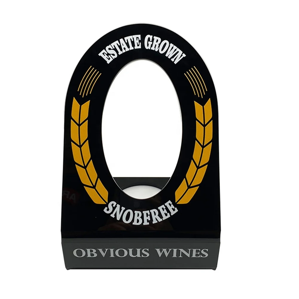 Luxury Design Led Lighted Acrylic Liquor Beer Wine Bottle Exhibition Display Stand Holder Rack Liquor Display for Retail Store