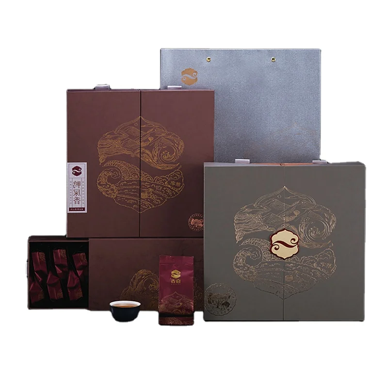 Luxury stylish Custom design Print wholesale double door open gift packaging box with cardboard insert for decoration