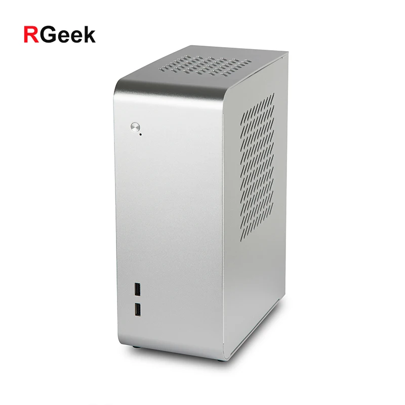  RGeek OEM DIY U110 микро ATX корпус USB 3 0 настольный мини-ПК алюминиевый тонкий с графической видеокартой порт