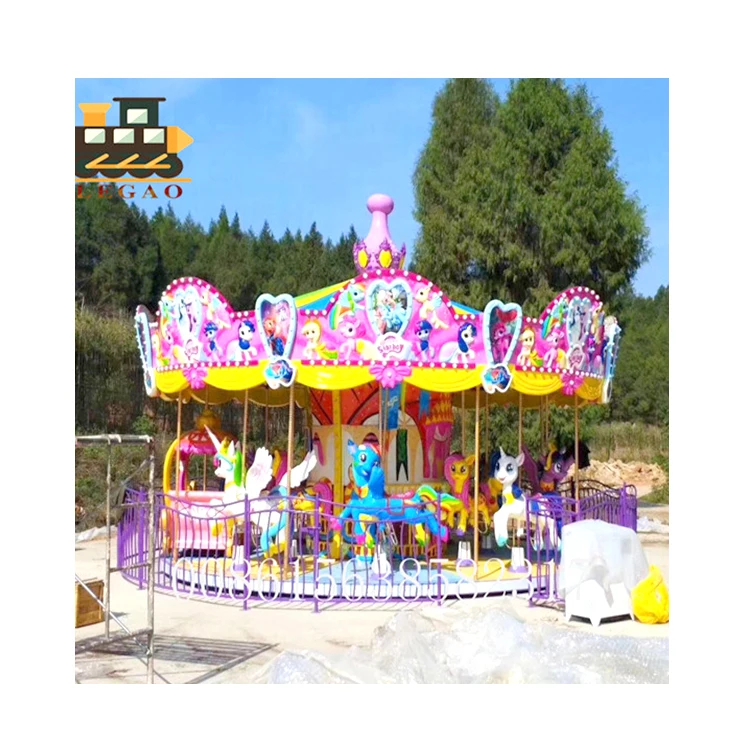 electric motor  3 seats mini carousel horse for sale kids/ chinese carousel