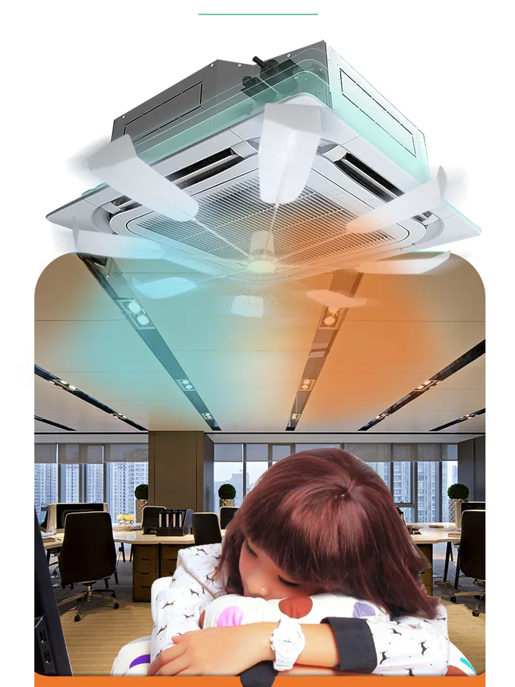 2024 New style air conditioning fan install in  air-conditioner vent guide the wind to cooling the room faster guide fan
