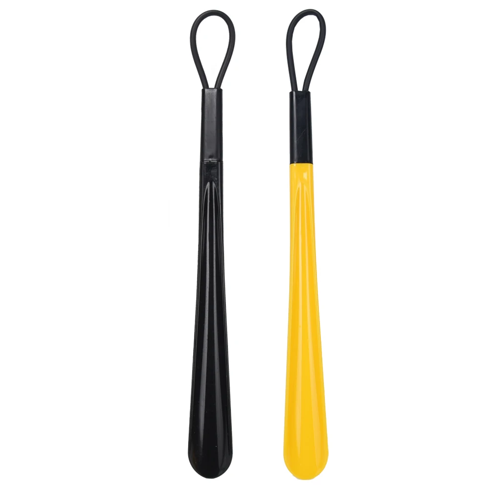 Cheap price wholesale customized logo colorful women man plastic shoe horn with long handle