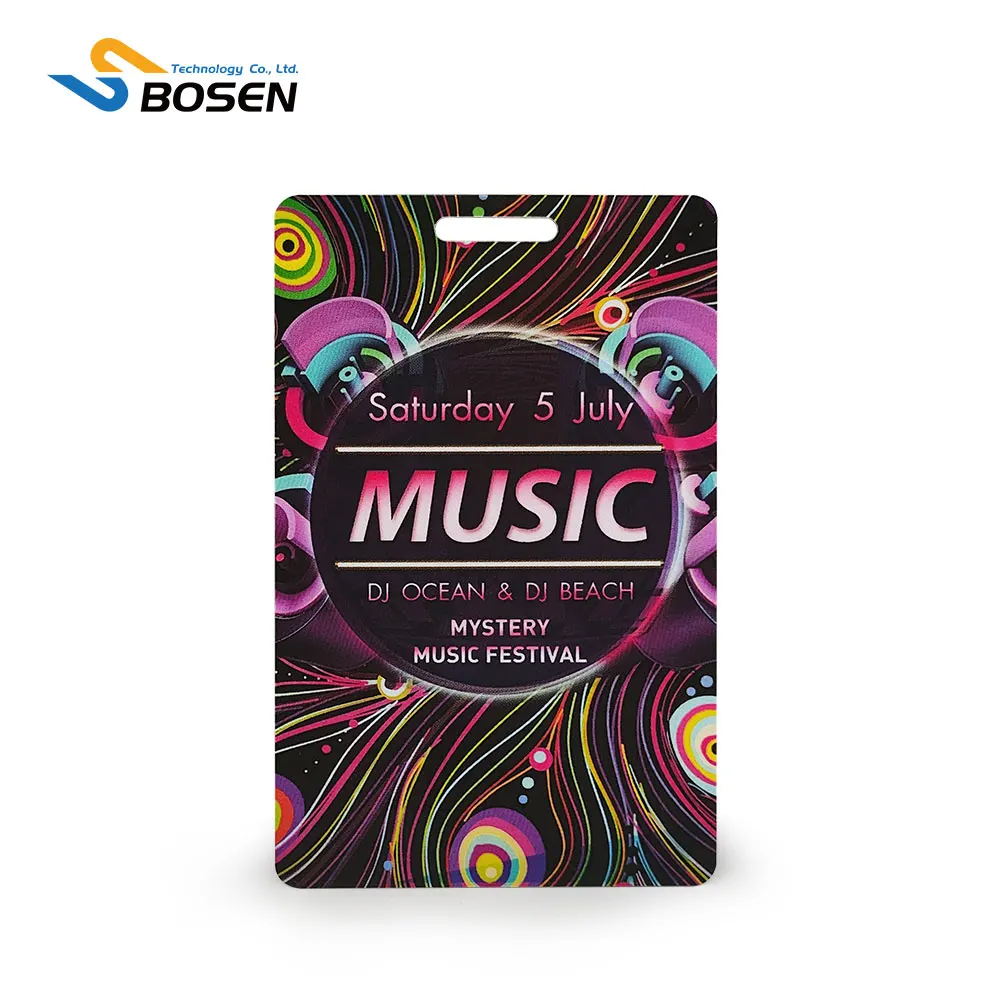 Customized Size Identification Card Event Working Staff Employee Badge PVC ID Card With Lanyard