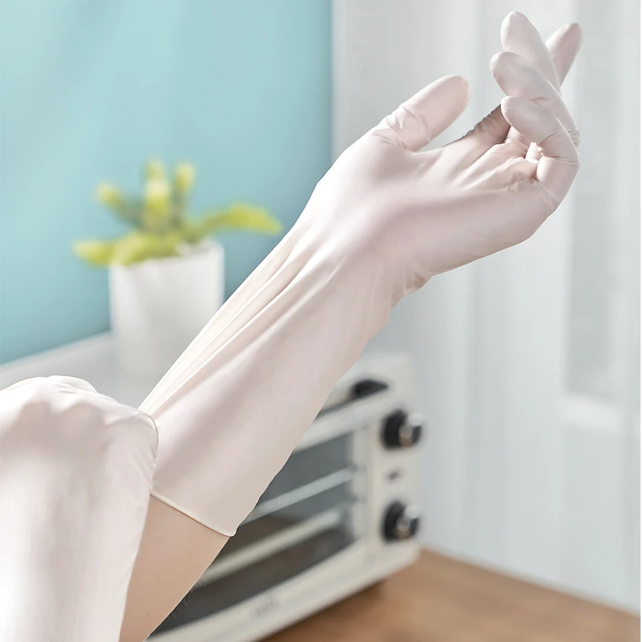 Disposable 100% Natural Rubber Latex Gloves Medium Powdered Malaysia Examination Gloves Manufacturer Price Spring Winter