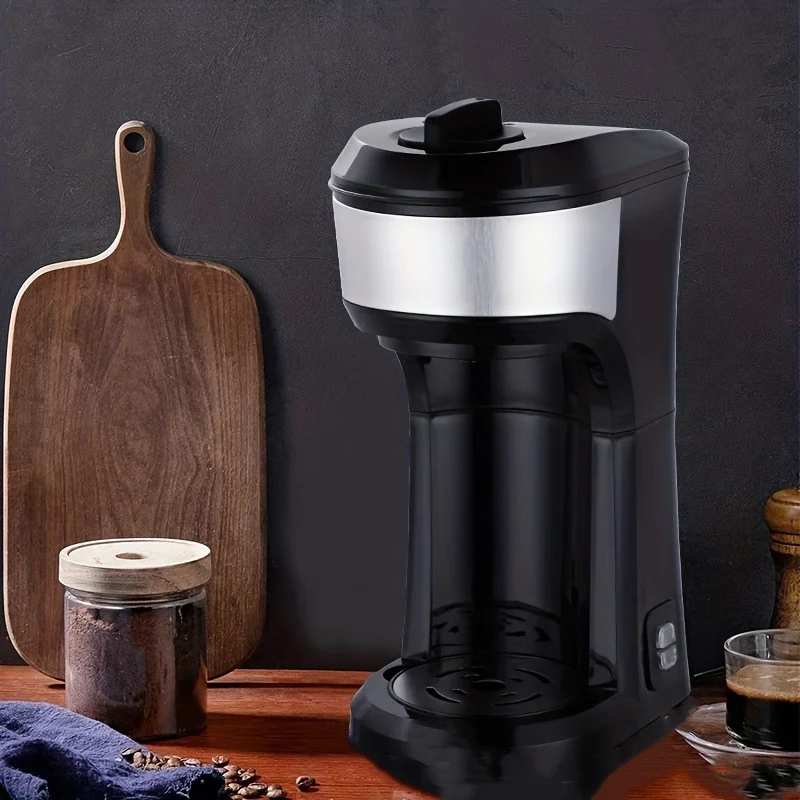 Hot selling single cup 2-in-1 capsule/powder K-cup coffee machine electric drip filter, suitable for office and home use