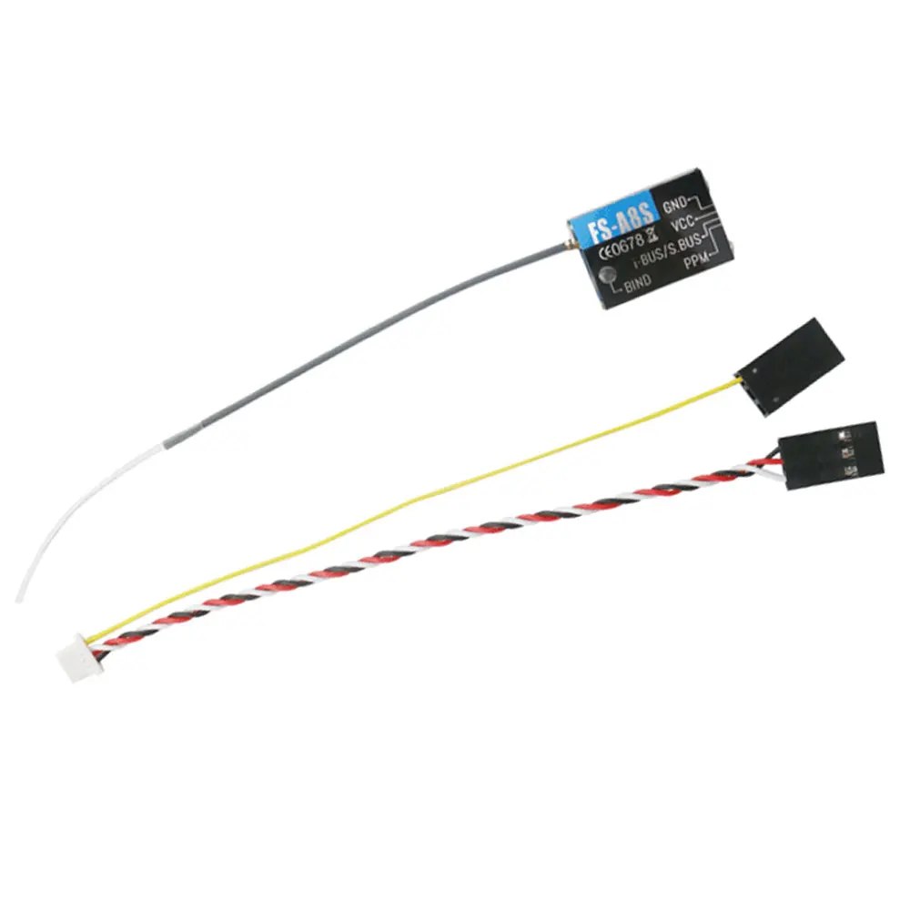 Flysky FS-A8S 2 4 г 8-дюймовая мини-приемная антенна PPM i-BUS SBUS для RC FPV гоночный Дрон 8CH мини-приемник