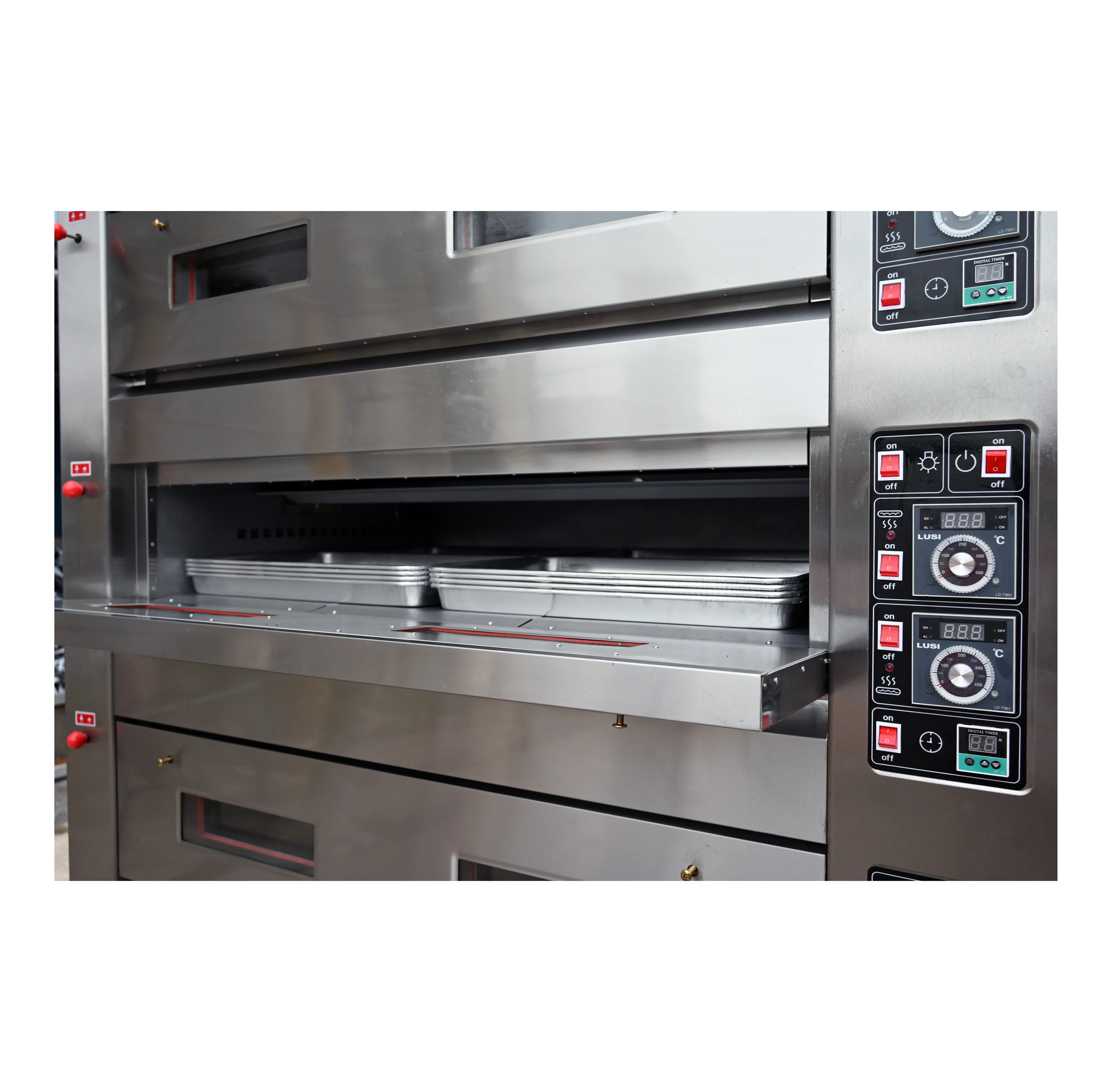Large Gas Commercial 4 deck 16 trays OVEN industrial baking pizza cake bread four layers 4 deck bakery gas oven for bakery