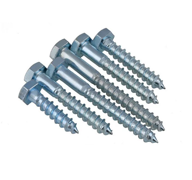 Hebei Yisen Fastener  DIN571 hexagon head self tapping wood screw for furniture stainless steel