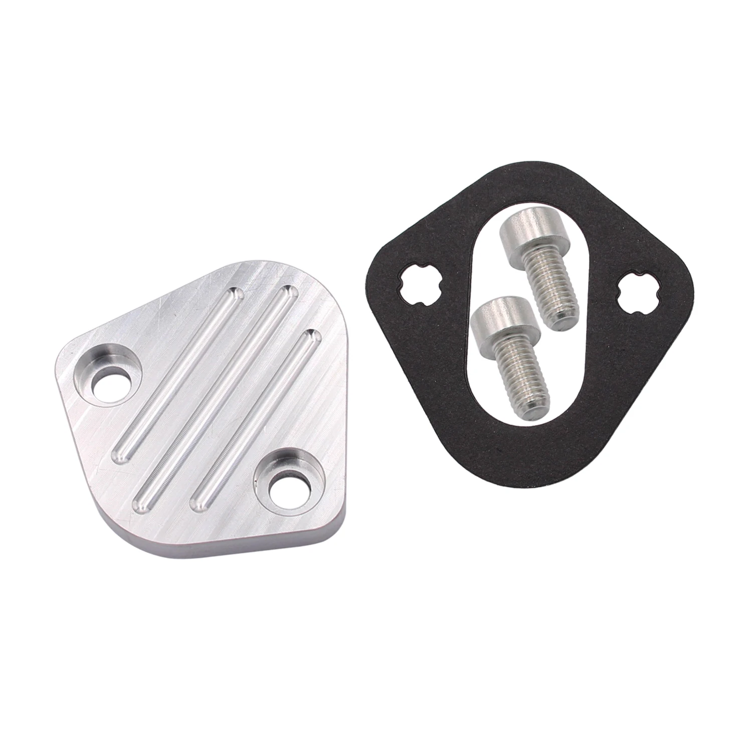 Billet Fuel Lift Pump Block Off Plate Fit for 1989-1998 Cummins 4BT 6BT Diesel