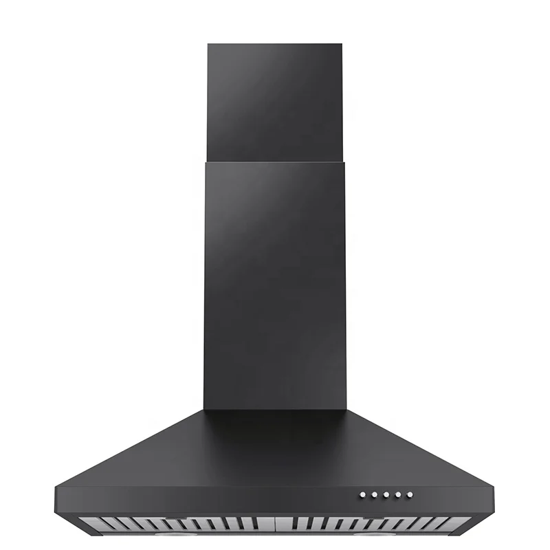 Stainless steel Cooker Hood Customized Air Flow Kitchen Wall Mounted Range Hood with 3 Speed Fan