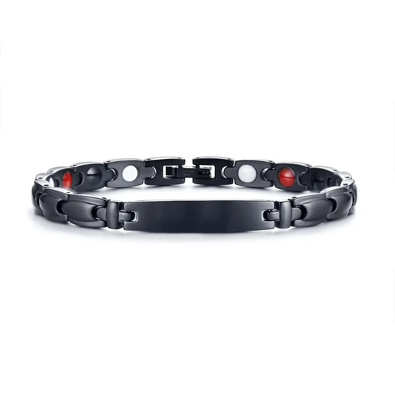 Yiwu Meise Stainless steel black magnet bracelet