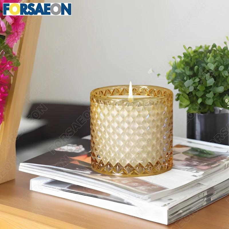 Wholesale Hot Selling Luxury Mongolian Yurt Shaped Glass Scented Candles With 100% Pure Natural Soy Wax Long Lasting Good Scents