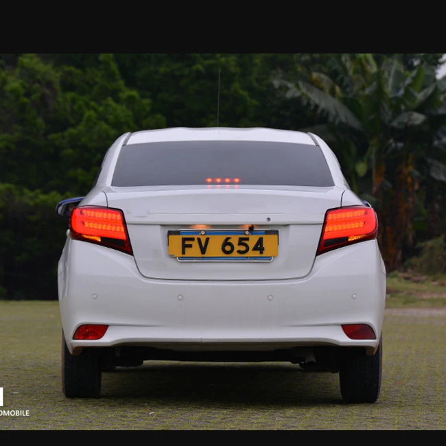 LED Tail Lamp LED Rear Light For TOYOTA VIOS 2014 RED color SmokeCar Light Assembly