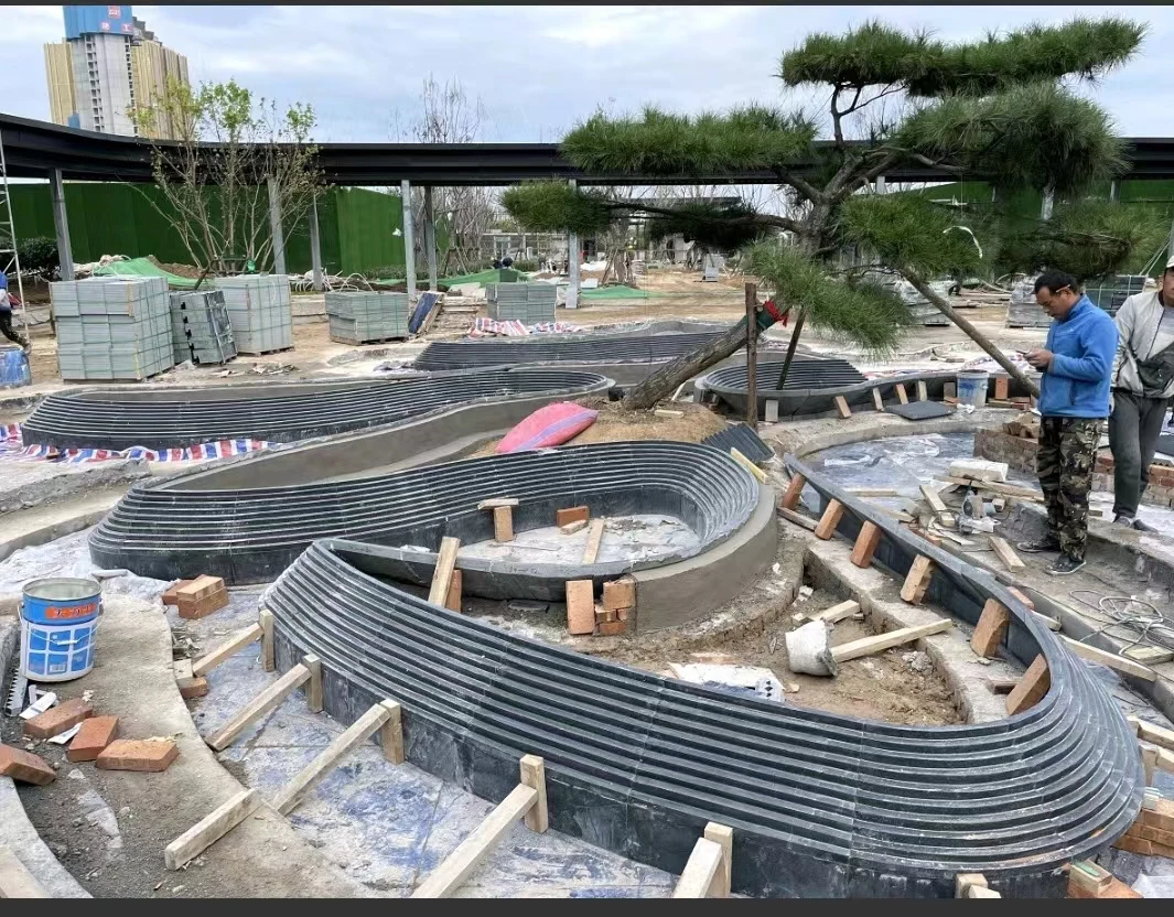 dark granite fountain Black Galaxy exterior granite for waterfall flooring pool tiels