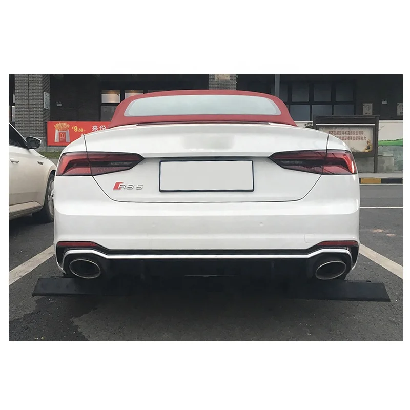 Задний диффузор RS5 для автомобильного бампера audi A5 S5 2017 2018 2019 2020