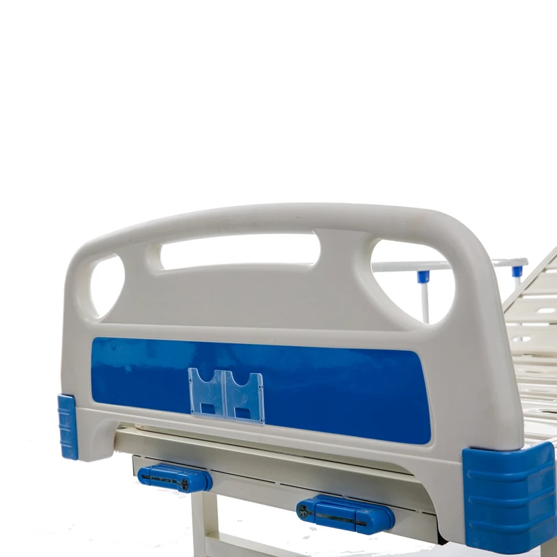 Emergency ICU Medical Bed Mute Caster Remove Two Crank Adjustable Manual Hospital Bed for Patients