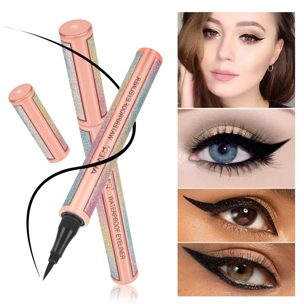 ALIVER pure silk fiber pure plant material eye beauty makeup long lasting matte black waterproof eyeliner
