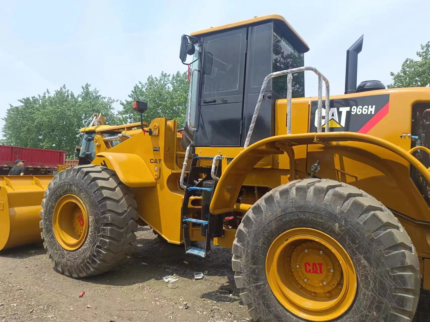 Good Condition Used Original Cat 966h Large Front Wheel Loader 4x4 Wheel/Backhoe Loader Second-Hand Construction Machinery