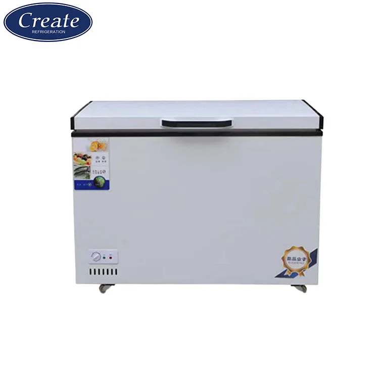 Hot Sale Commercial 160l Single Open Door Deep Fridge Supermarket Ice Cream Food Chest Freezer
