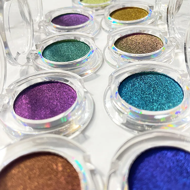 Newest Duochrome eyeshadow 9 colors high pigmented multi colors chameleon eyeshadow private label