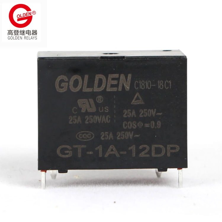 Golden Relay GT-1A-12DP 25A 1HP 2HP TV-112VDC SPNO Mini 4 pins 0.9W electromagnetic relay cross 102F