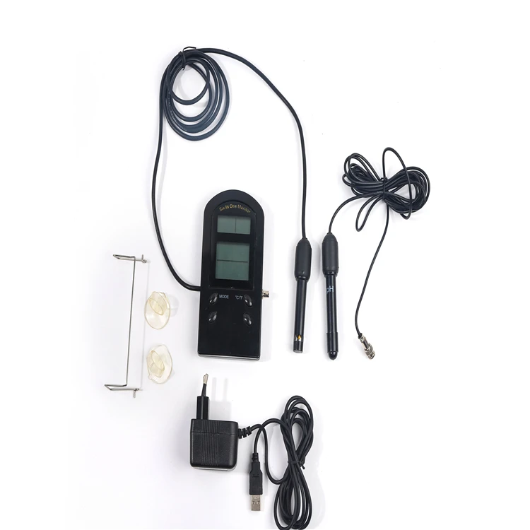 High Precision Easy to Read  PH EC TDS CF Temp RH  Monitor  Water Quality Monitor Lab  Hydroponic  Fish Tank Pond