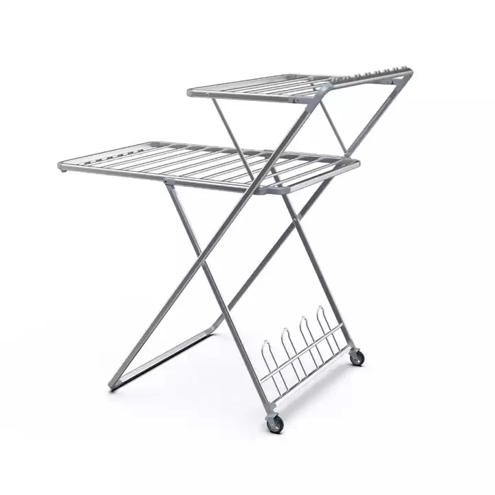 Brand New Aluminum Free Installation Laundry Dry Drying Rack Folding Cloth Hanger Dryer Clothes Stand