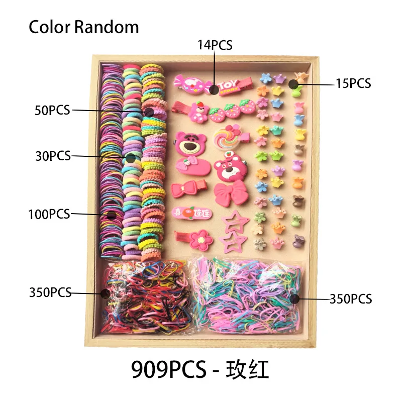 Version 1 Multi purpose Hair Tie,  Combination Set, Creative and Simple Cute Headwear Princess Gift Box