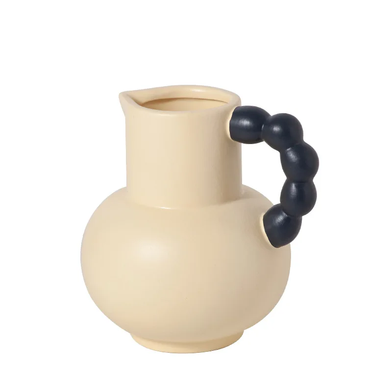 Nordic Ins Ceramic Vase Home Decoration Ornaments Colorful Geometry Flower Pot Art Vases Crafts Gifts