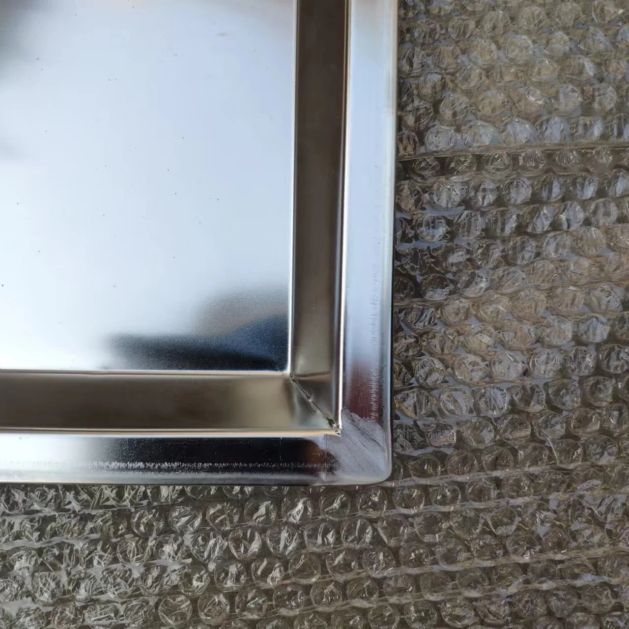 Customizable aluminum tray 304 stainless steel right angle welding manual tray baking tray for food baking