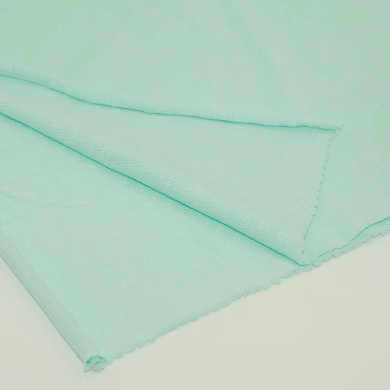 
2022 Popular BCI Cotton Modal 60/40 Eco Friendly Knit Jersey Fabric Slub Cotton Breathable Wicking 