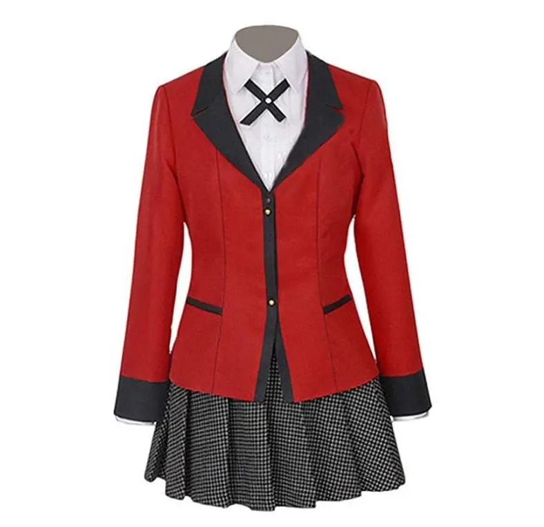 Компульсивный игровой костюм аниме Yumeko Jabami Косплей Костюм Полный