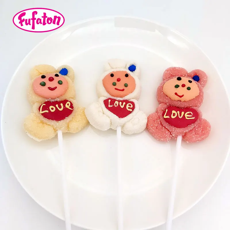 Fruity flavored Hand decorating Animal shaped jelly pop