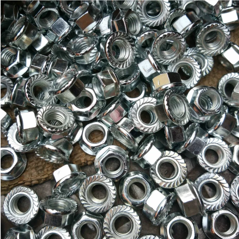 Professional manufacturer Wholesale hex flange nut DIN6923 zinc plated/ galvanized
