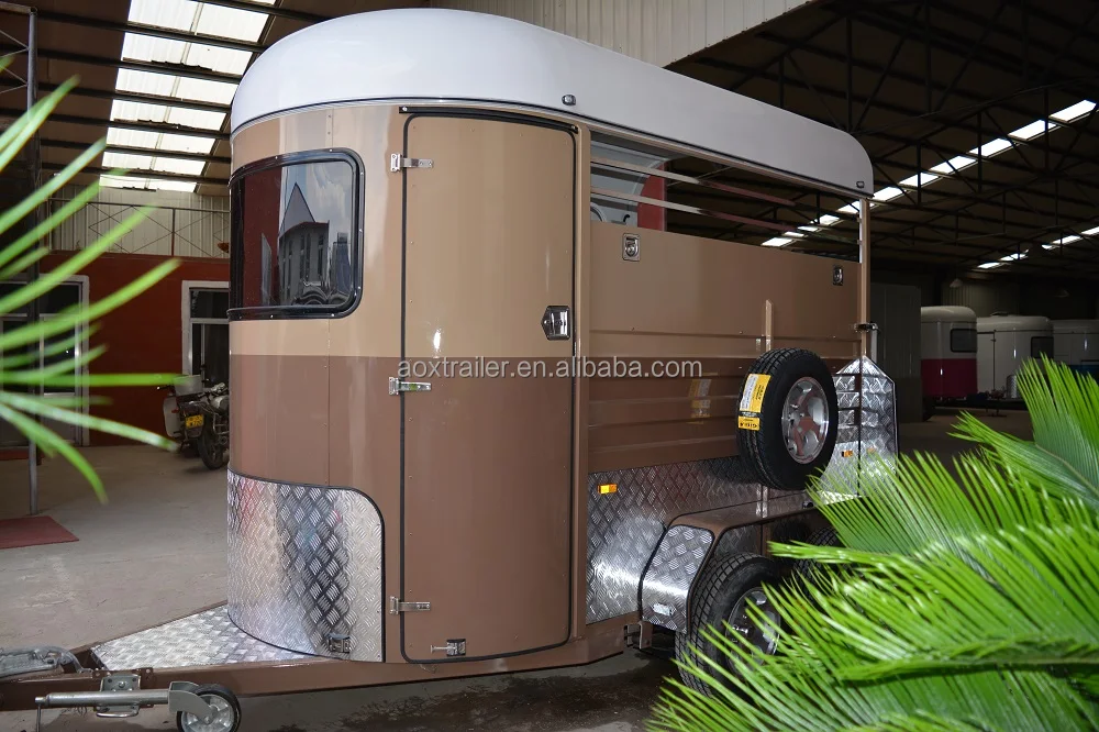 Popular Sale Open Horse Trailer Truck 2 Horses With Popular Price