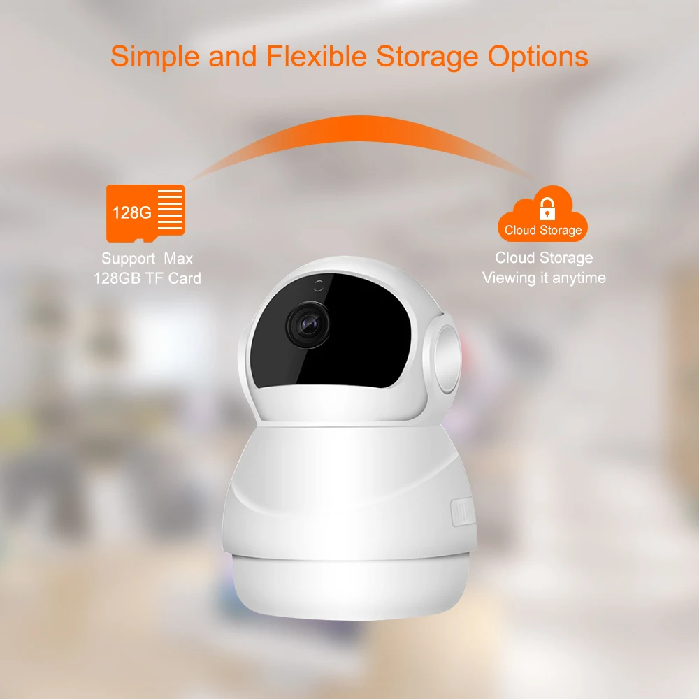 Mini Wireless Wifi Cctv Babe Camera Night Vision Babyphone Hd Ip 360 Degree Surveillance Remote Camera Baby Monitor With Camera